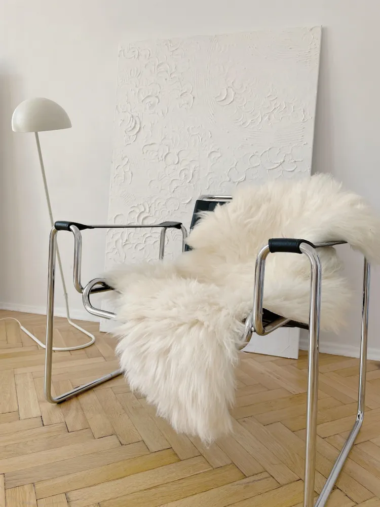 Beds - Natural Sheepskin Rug for Pet - MELLOW CONCEPT STORE