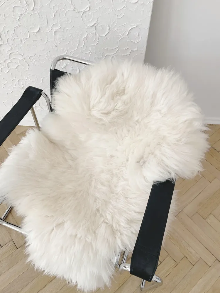 Beds - Natural Sheepskin Rug for Pet - MELLOW CONCEPT STORE