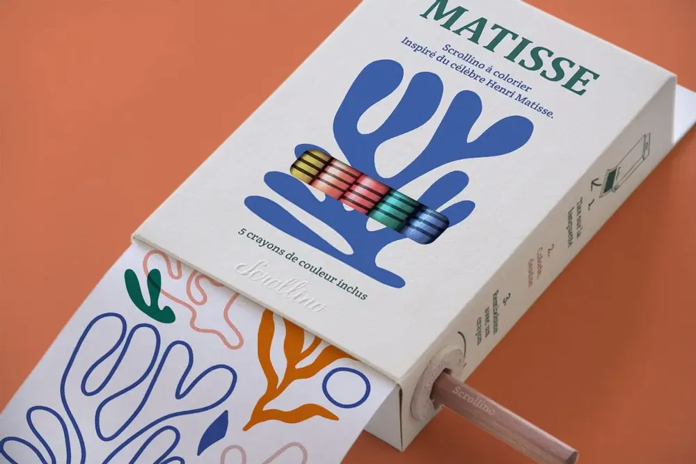 Children's arts and crafts - Scrollino Matisse Coloring - SCROLLINO