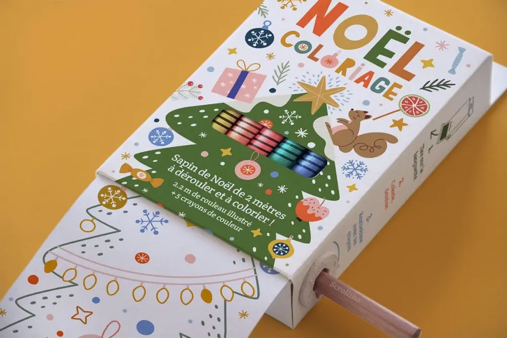 Cadeaux - Scrollino Coloriage de NOËL - SCROLLINO