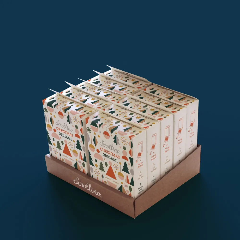 Loisirs créatifs pour enfant - Scrollino Origami de Noël - SCROLLINO