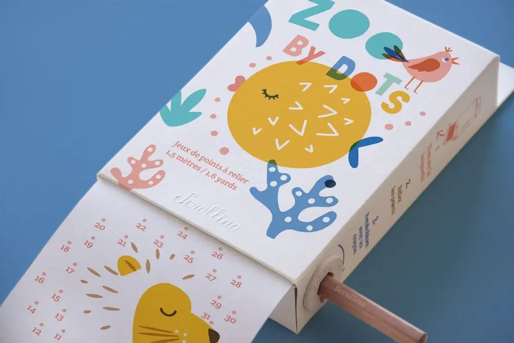 Loisirs créatifs pour enfant - Scrollino ZOO by Dots - SCROLLINO
