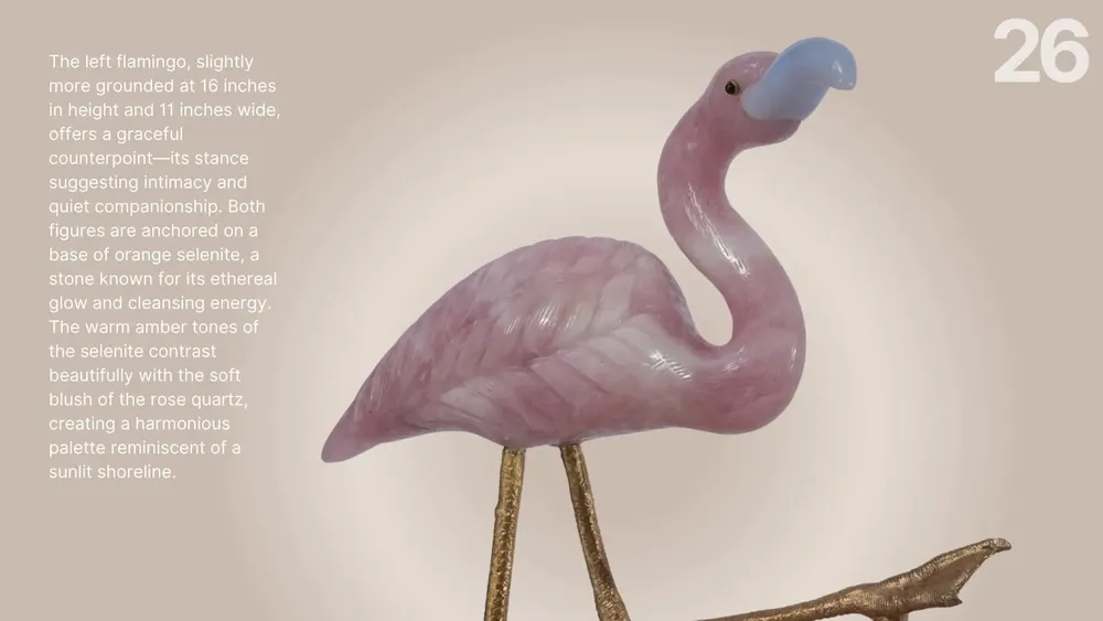 Sculptures, statuettes et miniatures - Flamingos of the Crystal Shore - PRESTONEX DESIGN PVT LTD