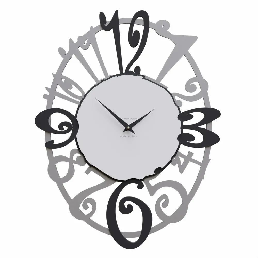 Clocks - Wall Clock “Michelle” – Artistic Oval Design, Handmade in Italy - CALLEADESIGN