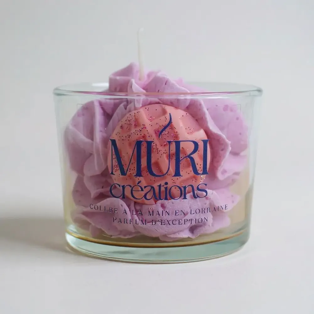 Cadeaux - Bougie parfumée Barbe à Papa - 150ml - MURI CREATIONS