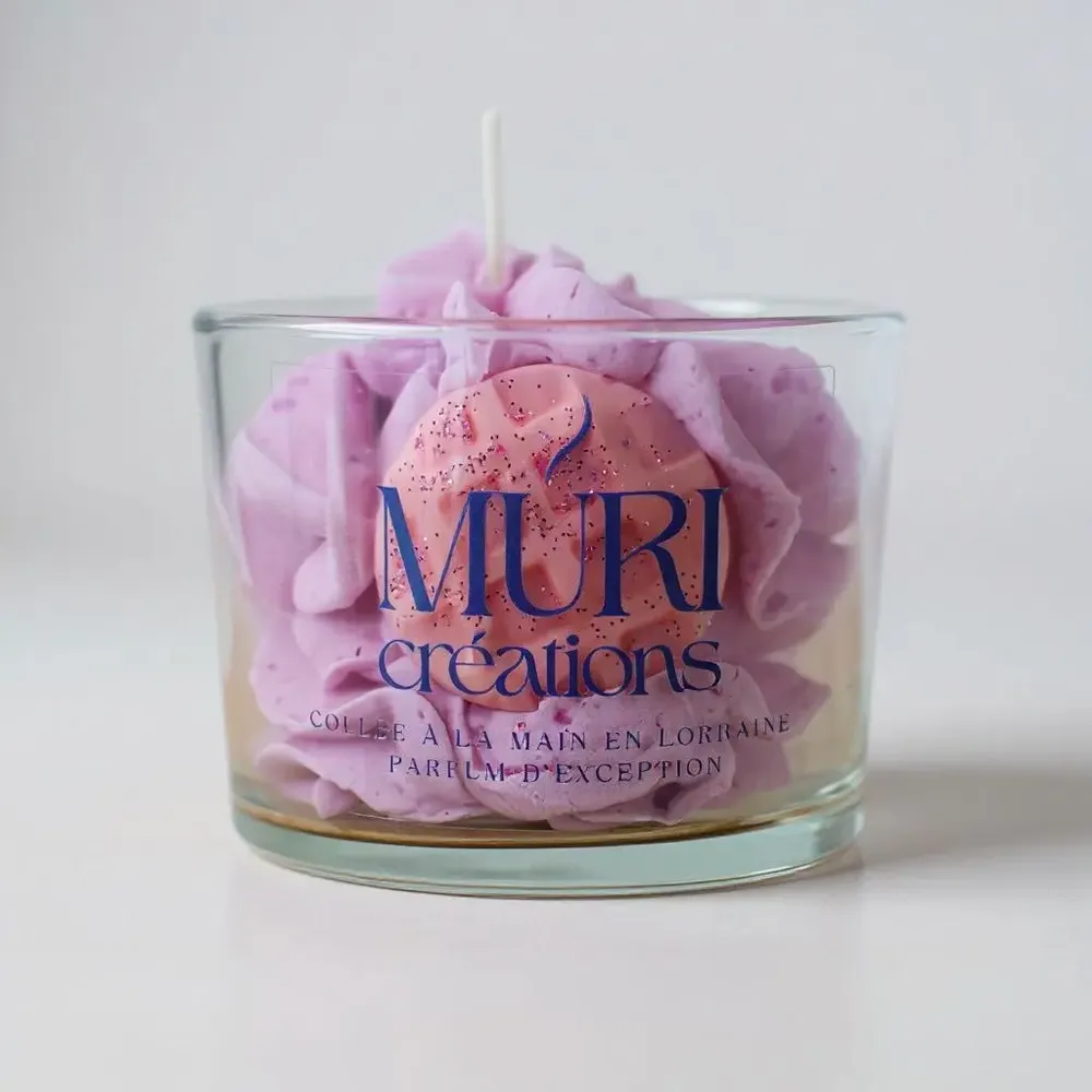 Cadeaux - Bougie parfumée Barbe à Papa - 150ml - MURI CREATIONS