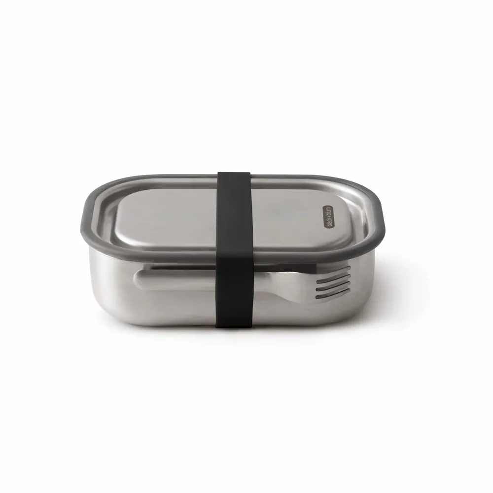 Boîtes de conservation - Lunch Box- Boite à Lunch 3 en 1 - Acier inoydable -1L - BLACK+BLUM EUROPE