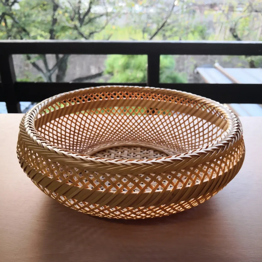 Objets de décoration - Corbeille "Teppachi" en bambou tressé - ATELIER BRINS DE MALICE - VANNERIE D'ART