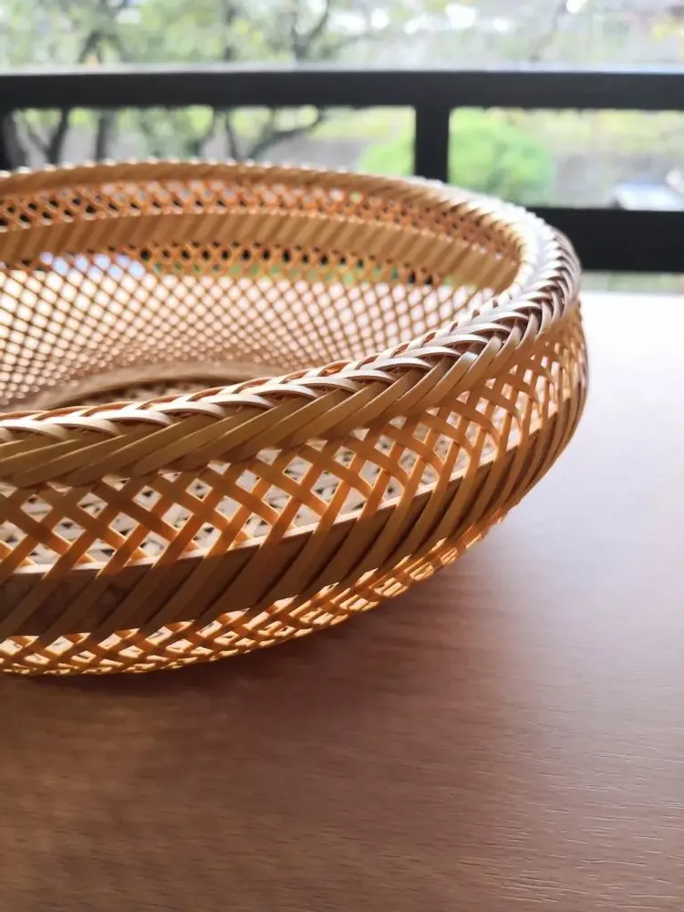 Objets de décoration - Corbeille "Teppachi" en bambou tressé - ATELIER BRINS DE MALICE - VANNERIE D'ART