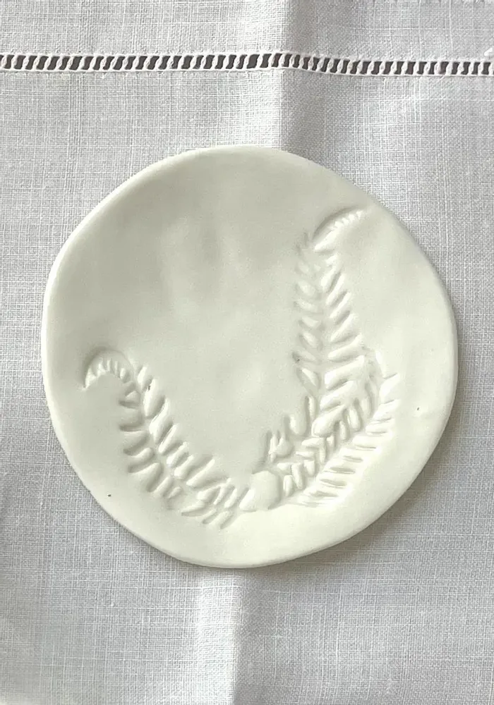 Everyday plates - Incense cups - porcelain, handmade, made in France - TOTEM NATURE