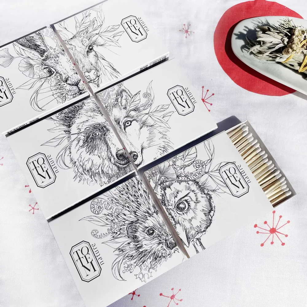 Scents - Totem Animal Decorative Matches long design (60 matches) - TOTEM NATURE