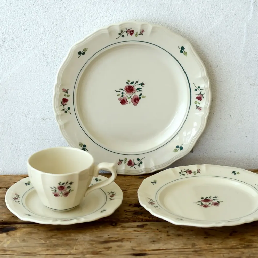 Everyday plates - Rosier - MARUMITSU POTERIE