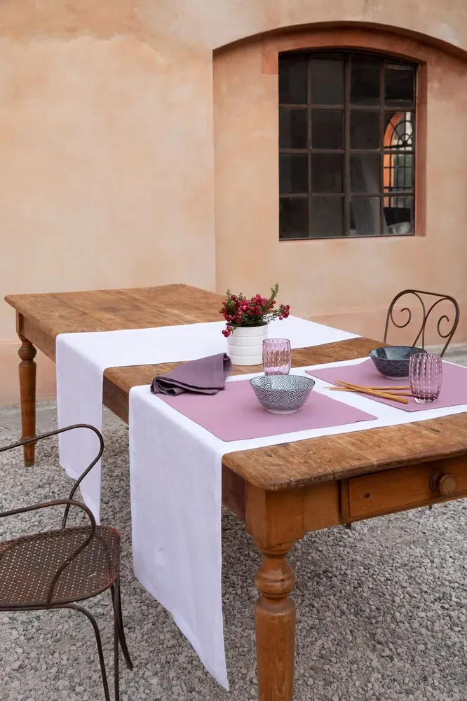 Table linen - CERERE — 2 pieces of pure washed linen placemats - NORA V