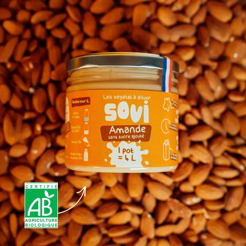 Café et thé - Lait Amande BIO - SOVI
