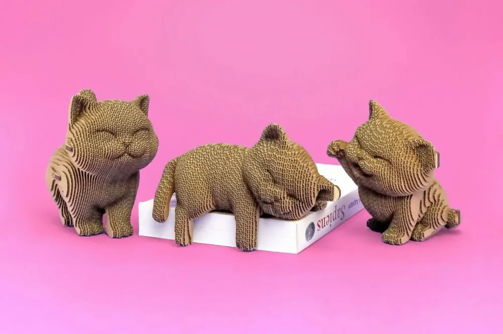 Children's arts and crafts - KITTENS TRIO - CARTONIC 3D puzzle - CARTONIC 3D PUZZLES