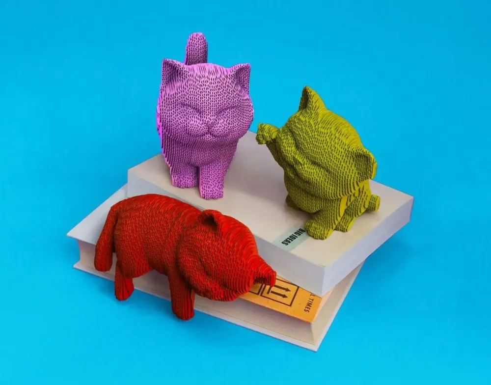 Children's arts and crafts - KITTENS TRIO - CARTONIC 3D puzzle - CARTONIC 3D PUZZLES