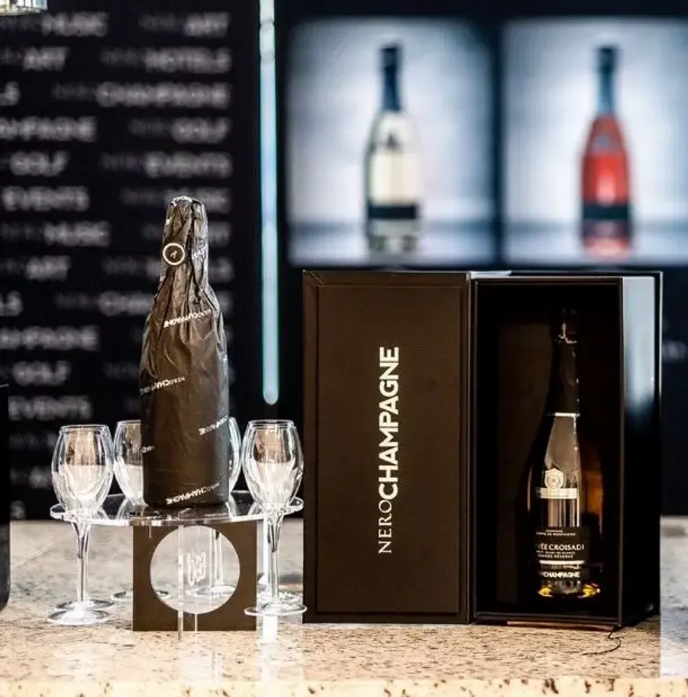 Accessoires pour le vin - Plateau à vin rond Festa Sì ! - « Perspex lucide - EGOUNDESIGN