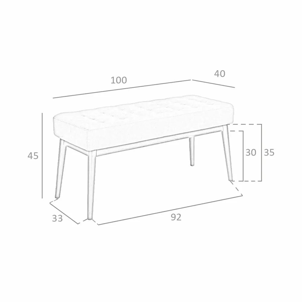Bancs - Tabouret en tissu gris foncé - ANGEL CERDÁ