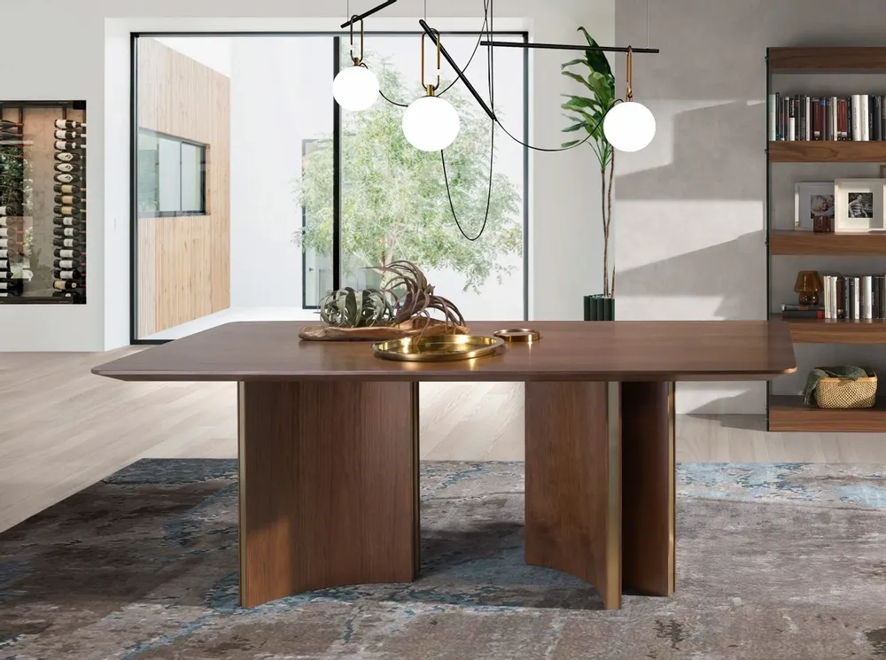 Dining Tables - Dining table in walnut wood - ANGEL CERDÁ