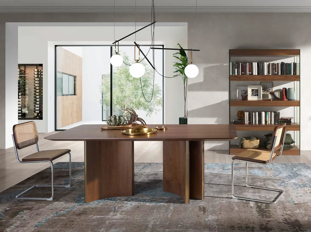 Dining Tables - Dining table in walnut wood - ANGEL CERDÁ