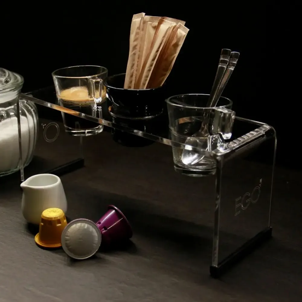 Tea and coffee accessories - Tray for 3 coffee cups or glasses - Missorium - EGOUNDESIGN