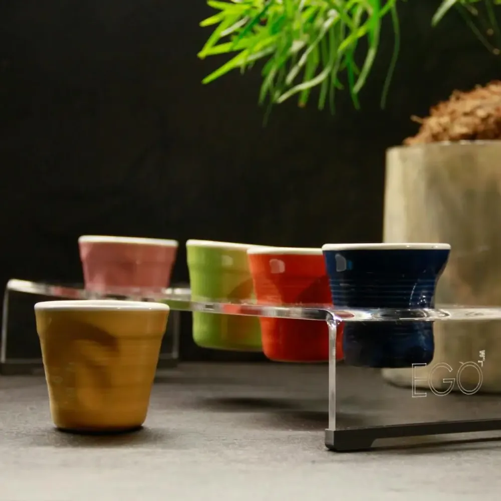 Accessoires thé et café - Plateau pour 5 tasses ou verres à café - Missorium - EGOUNDESIGN