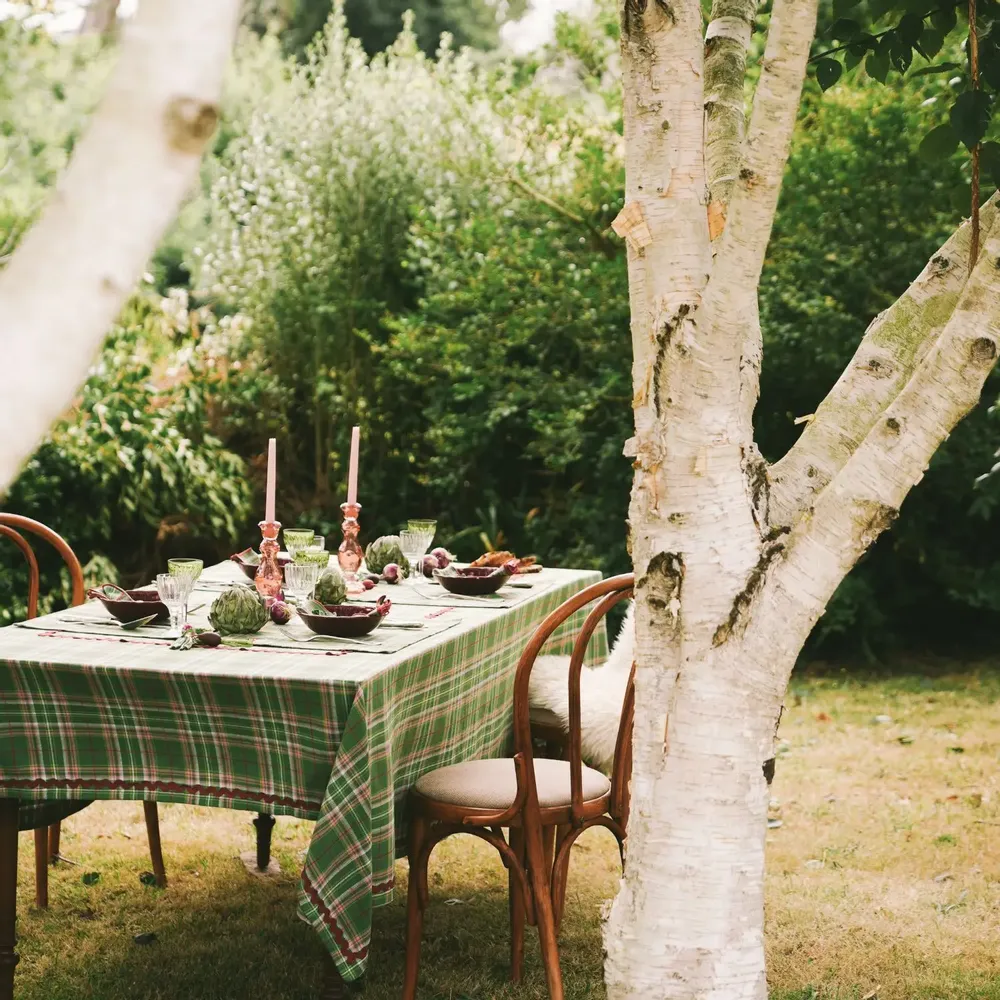 Linge de table textile - Tablecloth Potter Green - MAISON DÎNETTE