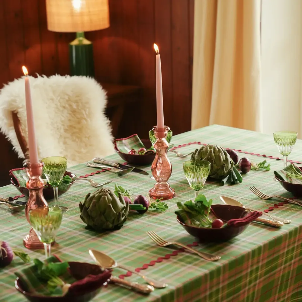 Linge de table textile - Tablecloth Potter Green - MAISON DÎNETTE