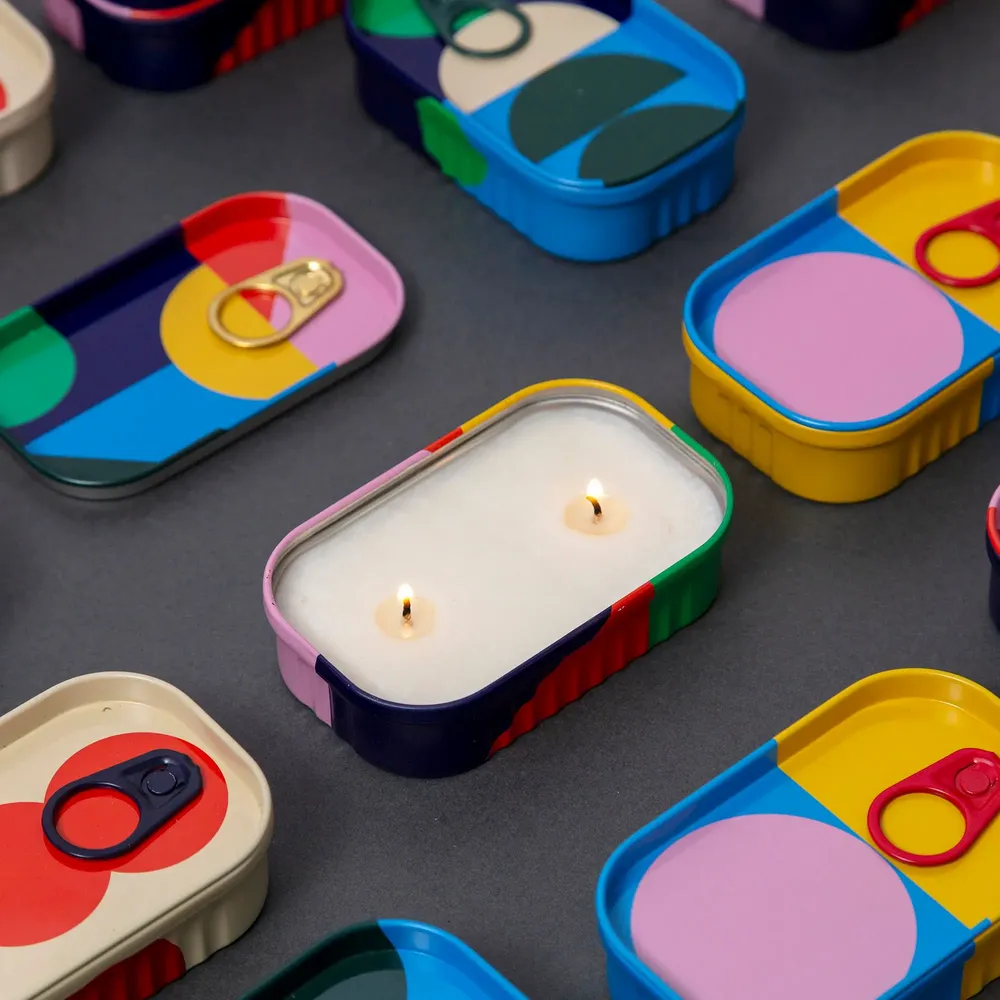 Candles - Tinned Goods - Black Pomegranate Candle - BLOCK DESIGN