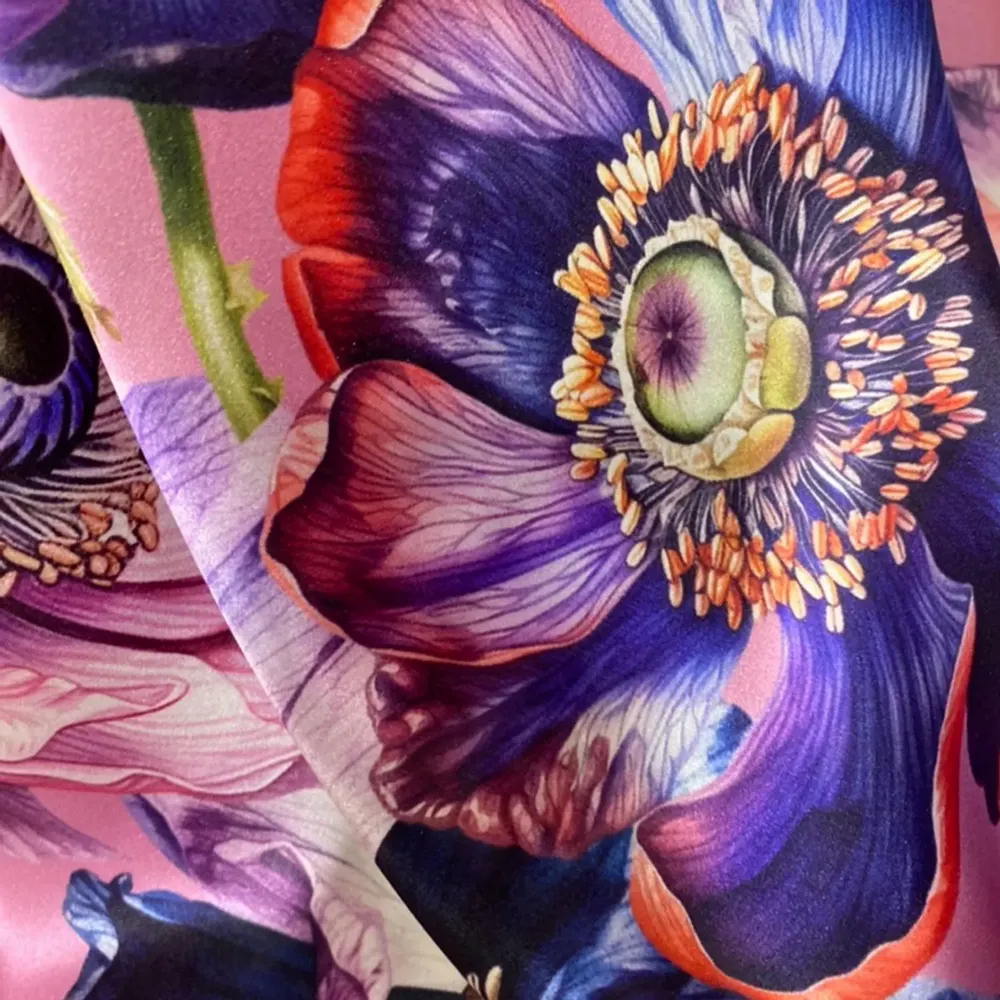 Foulards et écharpes - Foulard en soie Burst of Joy 90x90 cm - RALUFINEART