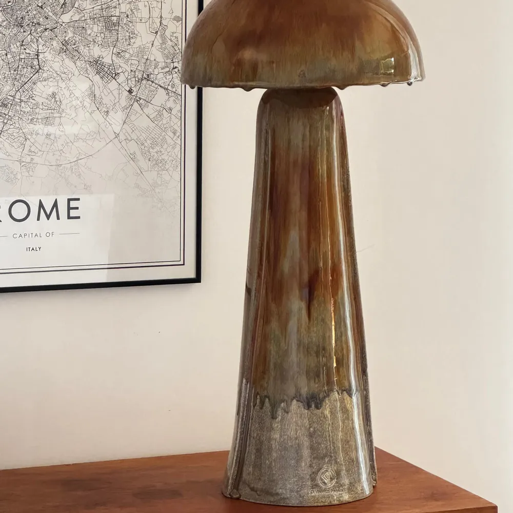 Céramique - Lampe champignon sculpturale conique - FUOCO collection - DI VINCENZO POUJOULA