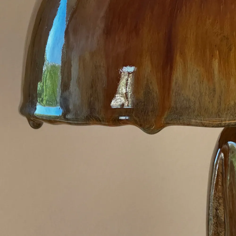 Céramique - Lampe champignon sculpturale conique - FUOCO collection - DI VINCENZO POUJOULA