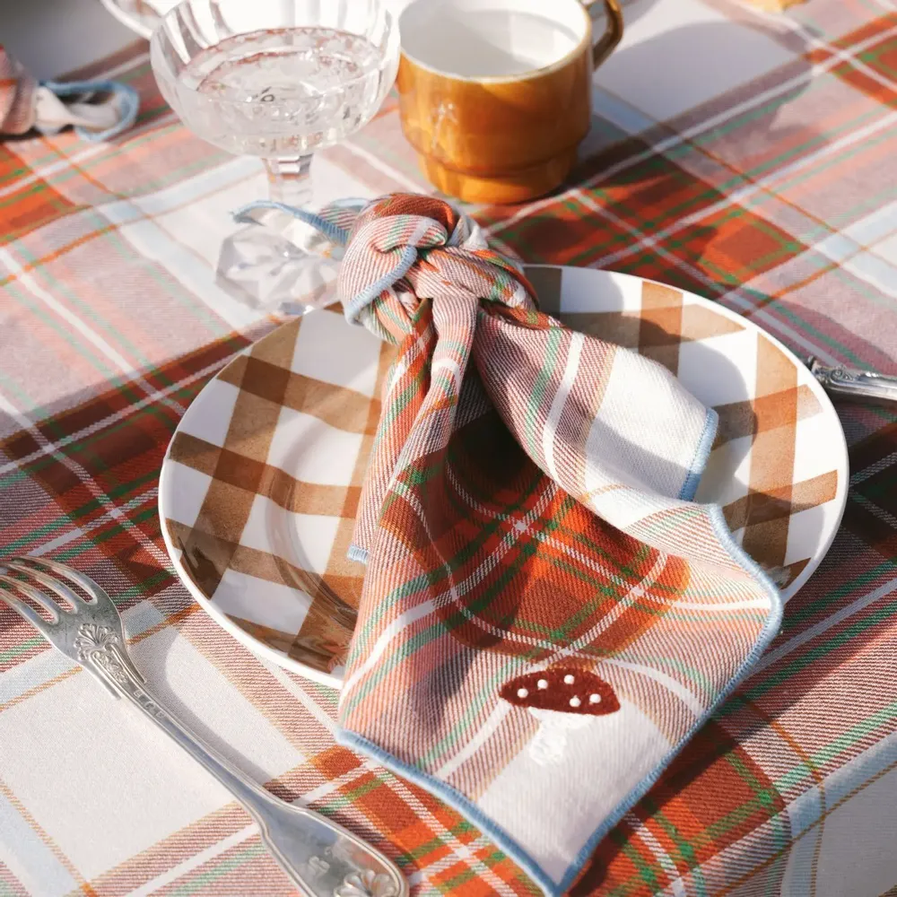 Linge de table textile - Tablecloth Highland Cappuccino - MAISON DÎNETTE