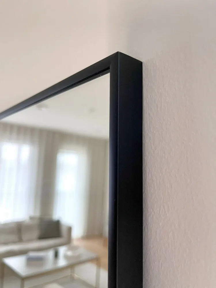 Mirrors - Large Full Length Mirror With Black Frame (80x135cm) - SCANDINAVIAN GLASSFACTORY