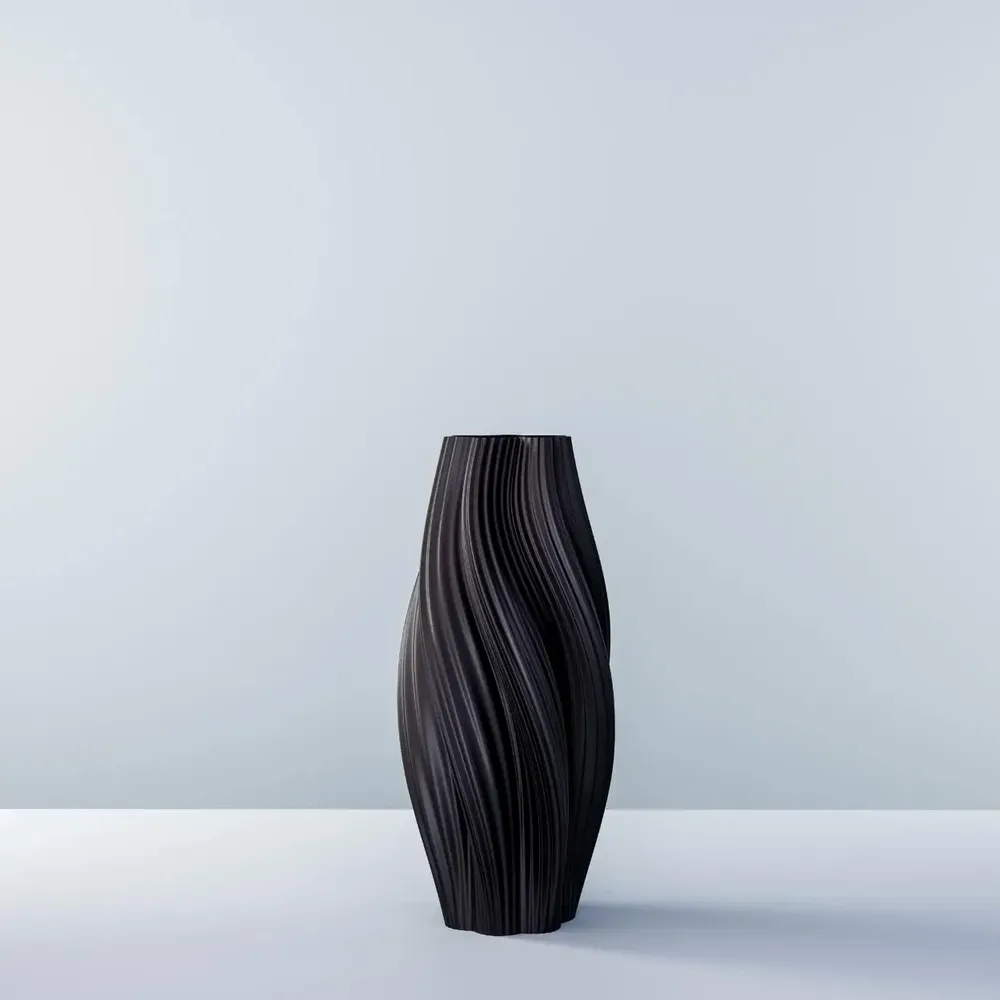 Aménagements pour bureau - Vase imprimé en 3D « Hot Ice Cream Slim » (crème glacée chaude) - AUURA