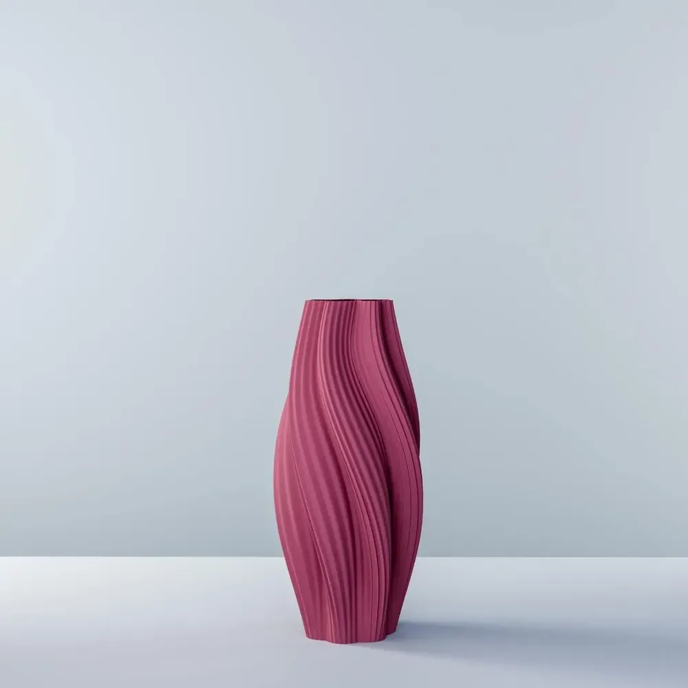 Aménagements pour bureau - Vase imprimé en 3D « Hot Ice Cream Slim » (crème glacée chaude) - AUURA