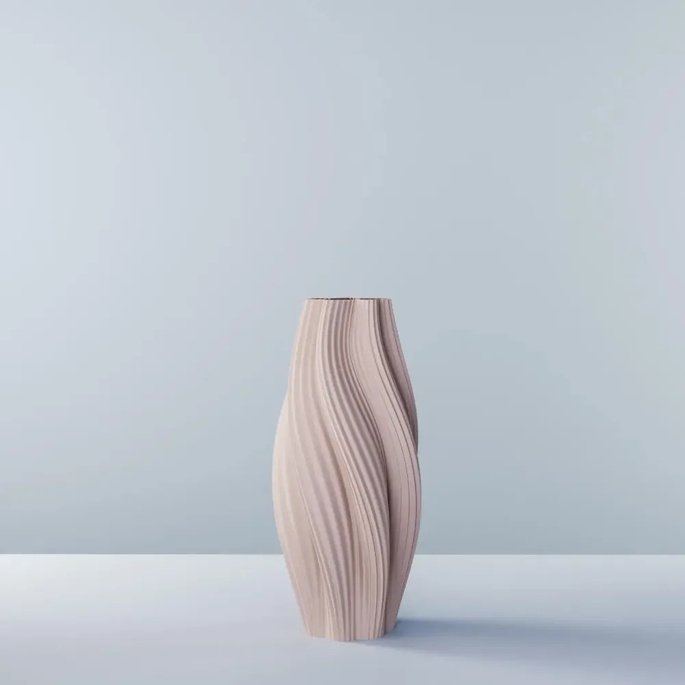 Aménagements pour bureau - Vase imprimé en 3D « Hot Ice Cream Slim » (crème glacée chaude) - AUURA