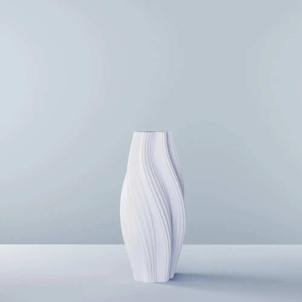 Aménagements pour bureau - Vase imprimé en 3D « Hot Ice Cream Slim » (crème glacée chaude) - AUURA