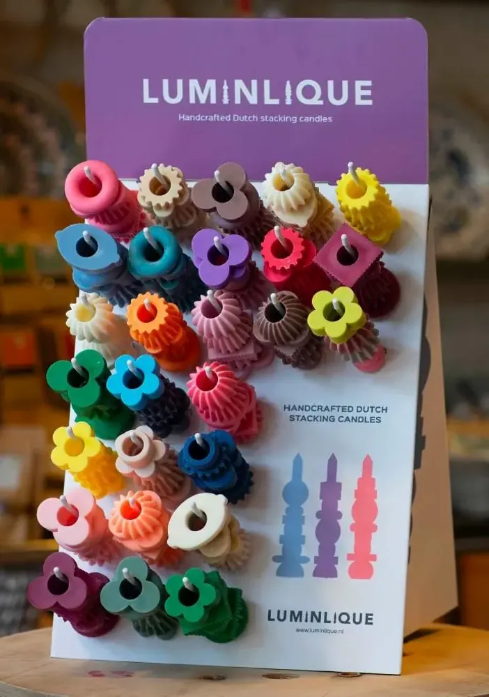 Customizable objects - Display package stacking candles - LUMINLIQUE