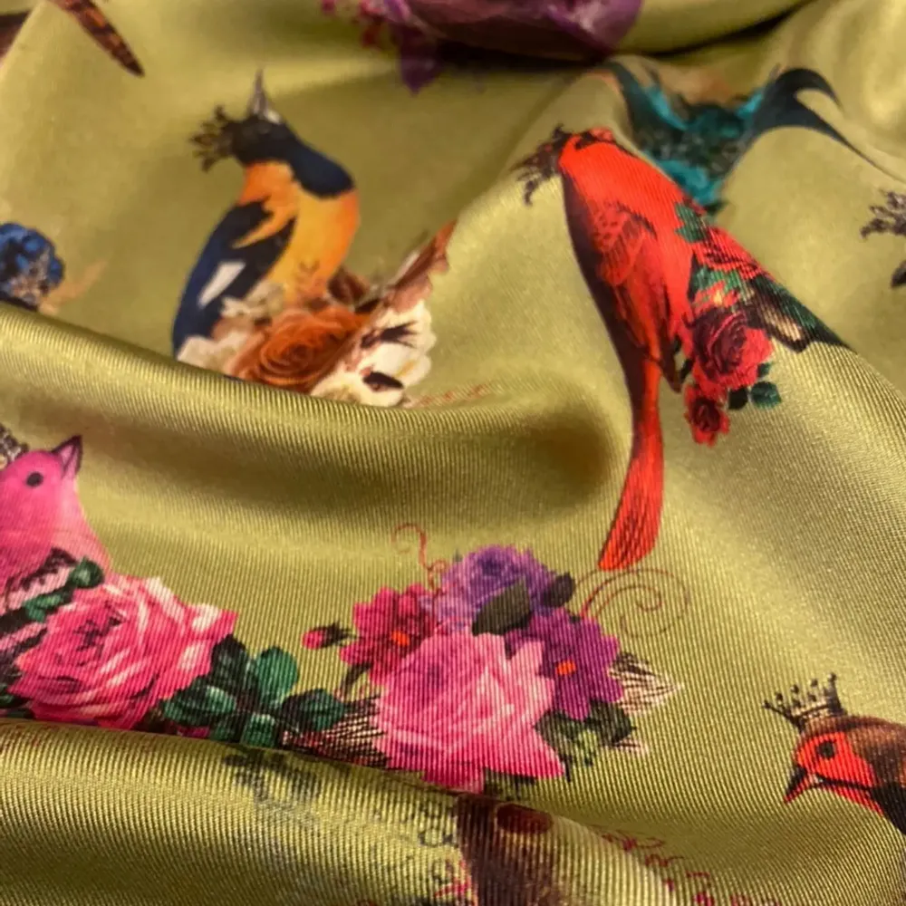 Foulards et écharpes - Foulard en soie Exotic Birds 70X70 CM - RALUFINEART