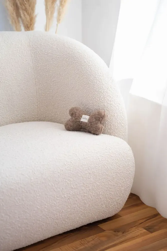 Decorative objects - Natural Woolen Dog Toy: Bone - Beige - MELLOW CONCEPT STORE