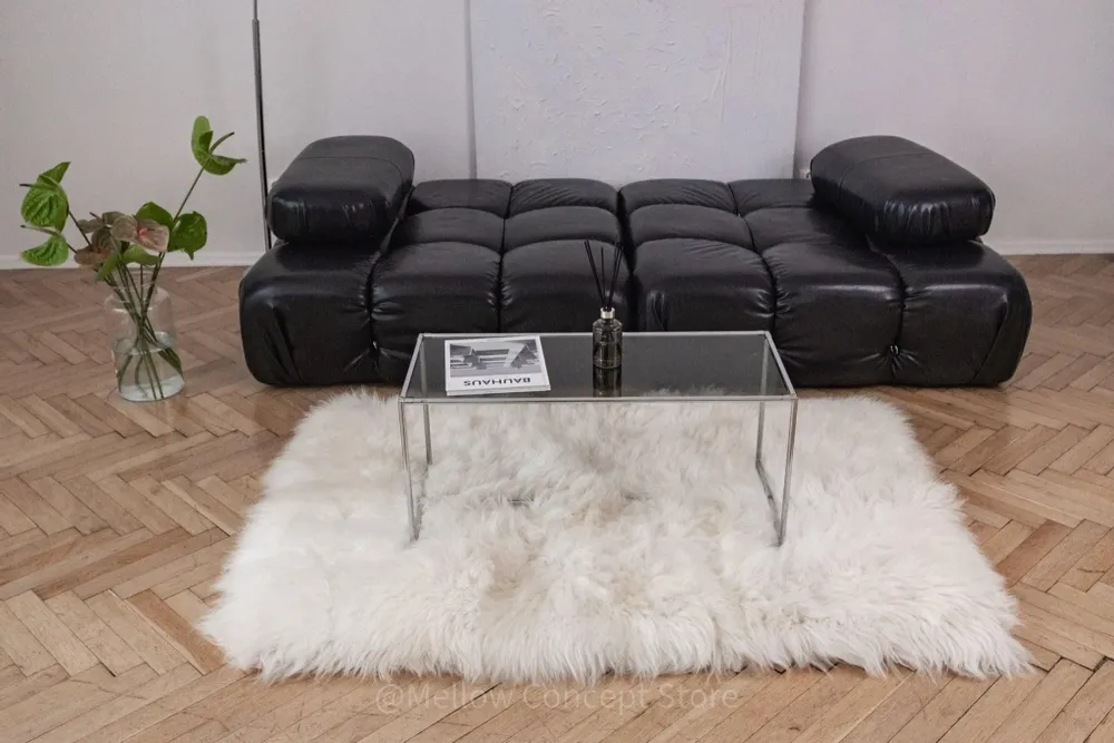 Autres tapis - Tapis en Peau de Mouton Naturelle Ivoire – Rectangulaire - MELLOW CONCEPT STORE