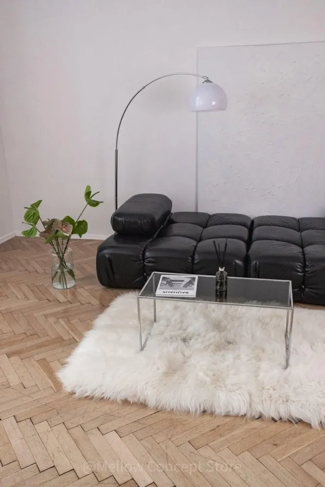 Autres tapis - Tapis en Peau de Mouton Naturelle Ivoire – Rectangulaire - MELLOW CONCEPT STORE