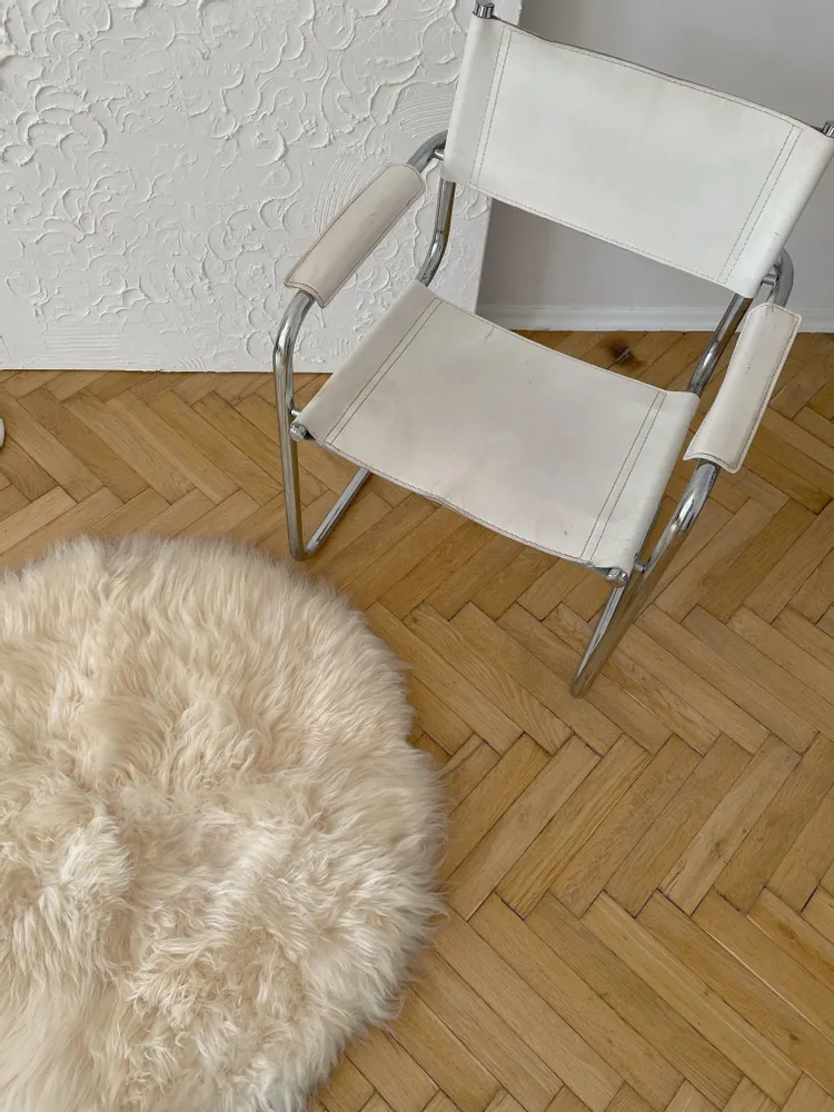 Autres tapis - Tapis en Peau de Mouton Naturelle Ivoire – Rond - MELLOW CONCEPT STORE