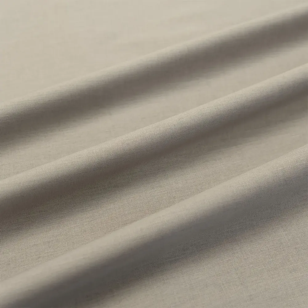 Linge de lit - Ensemble de 2 taies d'oreiller en coton, 50 x 70 cm, gris - DILIOS