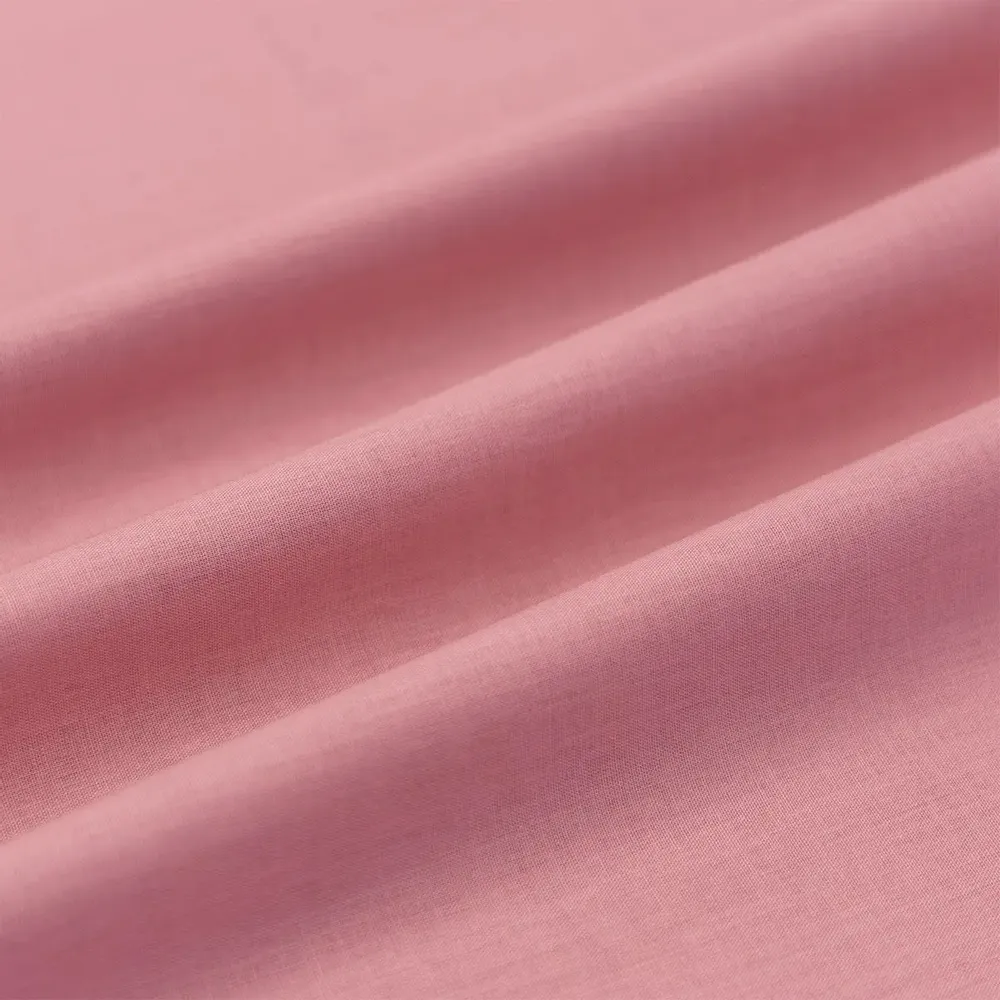 Linge de lit - Ensemble de 2 taies d'oreiller en coton, 50 x 70 cm, cendre rose - DILIOS