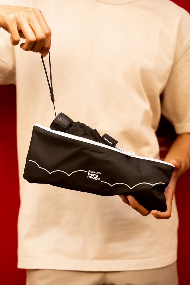 Leather goods - The Mini, eco-friendly umbrella with a patented absorbent cover - BEAU NUAGE