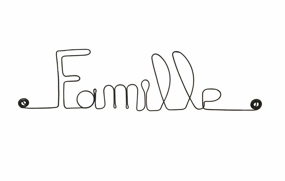 Other wall decoration - Wire Wall Decoration\" Family\” - to pin - Wall Jewelry - BIJOUX DE MUR
