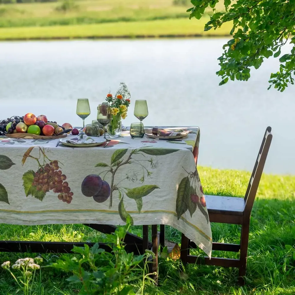 Serviettes - Serviettes en lin lavé ǀ FRUITS de JARDIN - LINOROOM 100% LINEN TEXTILES