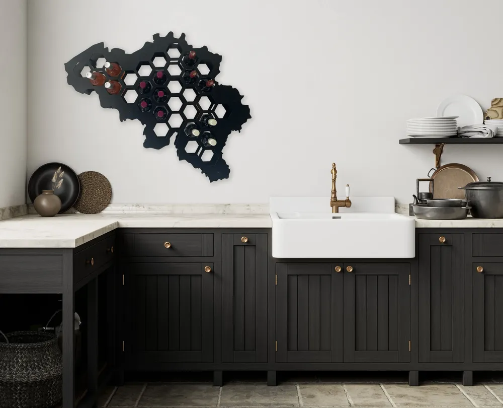 Services - Belgium Steel Wall Wine Rack – Holds up to 33 Bottles - INCREDIBLE DESIGNS